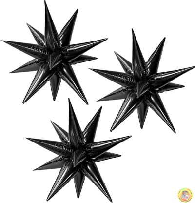 Фолиева звезда с 12 лъча / черна