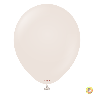 Големи кръгли балони Kalisan 18" Retro White Sand/ бял пясък, 1 бр., 8015