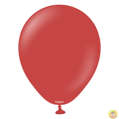 NEW Малки кръгли балони Kalisan 5" Standard Deep Red / тъмночервено, 100бр.,