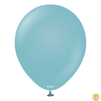 Кръгли балони Kalisan 12" Retro Blue Glass/ синьо стъкло, 100бр., 8004