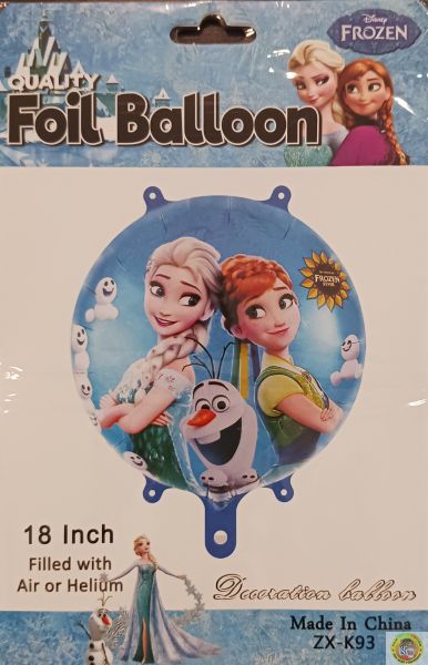 Балон кръгъл фолио Елза и Анна