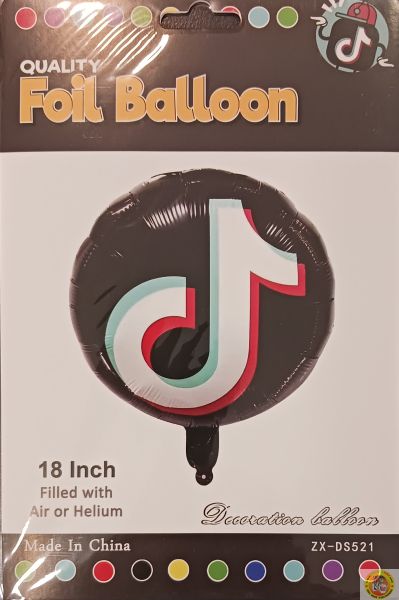 Балон кръгъл фолио Тик Ток