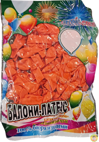 Балони Tropic fire латекс Стандарт ORANGE/ ОРАНЖЕВО 5