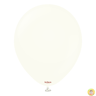 Големи кръгли балони Kalisan 18" Retro White/ бяло 25бр., 