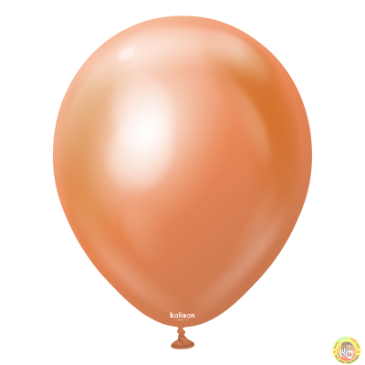 Големи кръгли балони Kalisan 18" Mirror Copper / меден цвят, 25бр.