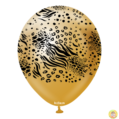 Kalisan Safari  балони (Mirror злато) с печат Мутант (черен) / 12", 1 бр.