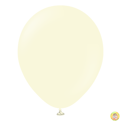 Големи кръгли балони Kalisan 18" Macaron Pale Yellow / нежно жълто, 1бр., 3008
