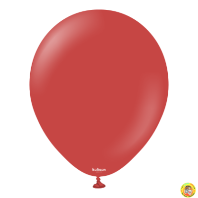 Големи кръгли балони Kalisan 18" Standard Deep Red / тъмночервено, 1бр., 2352