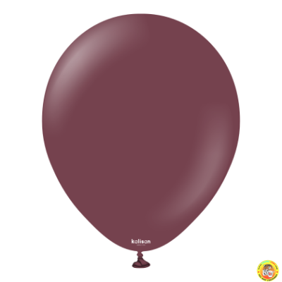 Големи кръгли балони Kalisan 18" Standard Burgundy / бордо, 1бр., 2340