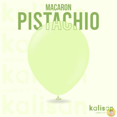 Кръгли балони Kalisan 12" Macaron Pistachio, 100бр., 3012