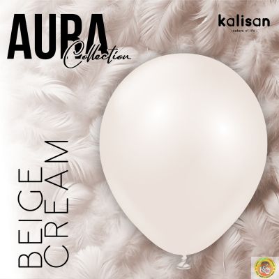 Малки кръгли балони Kalisan 5" Aura Beige cream, 50бр., 