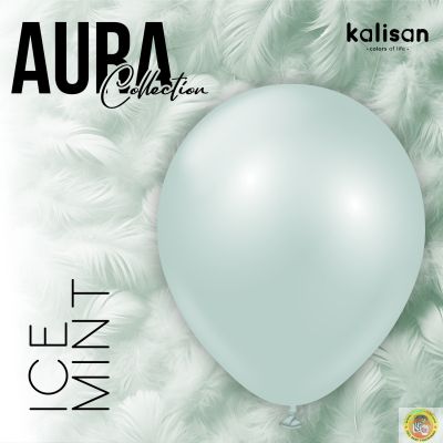 Малки кръгли балони Kalisan 5" Aura Ice Mint, 50бр.