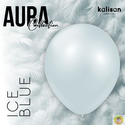 Кръгли балони Kalisan 12" Aura Ice Blue 50бр. 