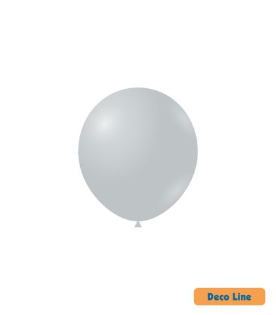 Kръгли балони пастел Rocca - Decorator Line, Anthracite Grey/Сив антрацит, 13см, 100бр., DLP5 215