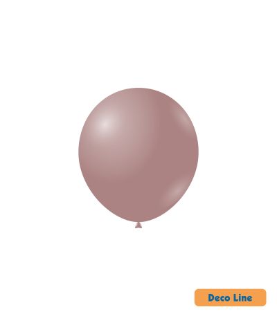 Kръгли балони пастел Rocca - Decorator Line, Cameo/Камея розово, 13см, 100бр., DLP5 257