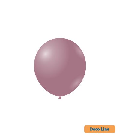Kръгли балони пастел Rocca - Decorator Line, Rosewood/Палисандрово, 13см, 100бр., DLP5 245