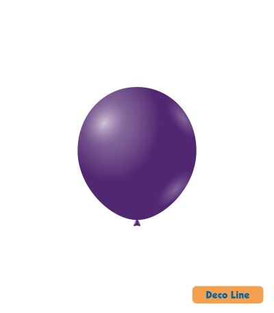 Kръгли балони пастел Rocca - Decorator Line, Indigo Violet/Индиго, 13см, 100бр., DLP5 234