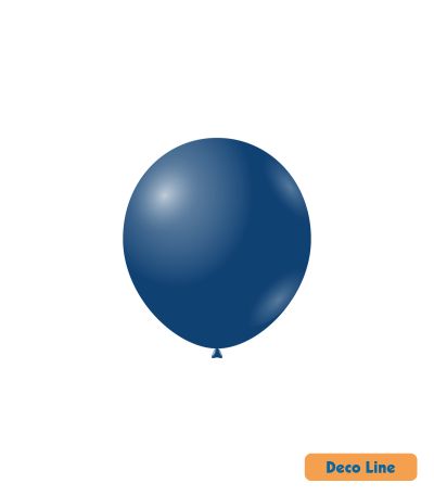 Kръгли балони пастел Rocca - Decorator Line, Prussian Blue/Пруско синьо, 13см, 100бр., DLP5 221