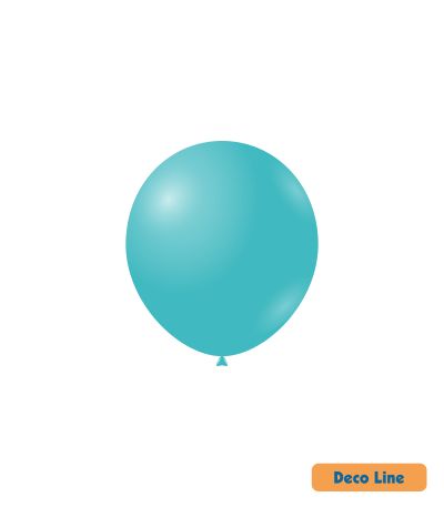 Kръгли балони пастел Rocca - Decorator Line, Tiffany Blue/Тифани синьо, 13см, 100бр., DLP5 224