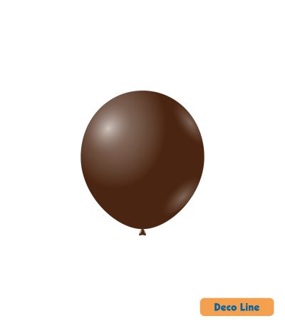 Kръгли балони пастел Rocca - Decorator Line, Cocoa/Какао, 13см, 100бр., DLP5 237