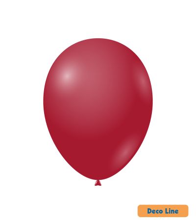 Балони пастел Rocca - Decorator Line, Ruby Red/Рубинено червено, 30см, 50бр., DLP12 232