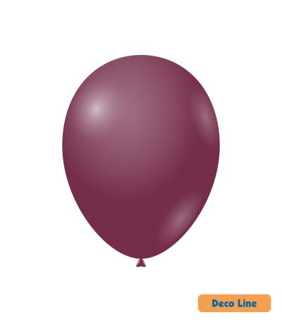 Балони пастел Rocca - Decorator Line, Burgundy/Бордо, 30см, 50бр., DLP12 207