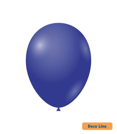 Балони пастел Rocca - Decorator Line, Navy Blue/Тъмносиньо, 30см, 50бр., DLP12 220