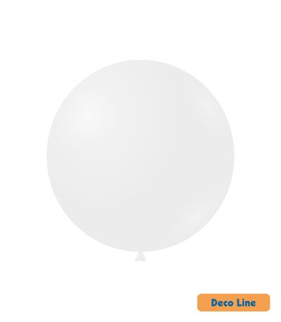 Балони пастел Rocca - Decorator Line, White/Бял, 45см, 20бр., DLP18 200