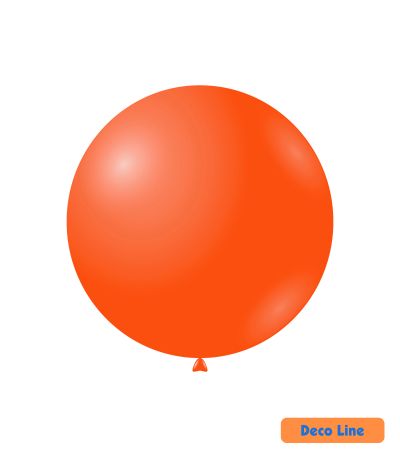 Балони пастел Rocca - Decorator Line, Mandarin Orange/Мандариново оранжево, 45см, 20бр., DLP18 202