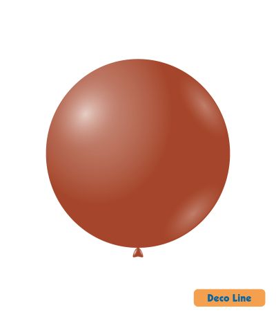 Балони пастел Rocca - Decorator Line, Rush/Ръждиво оранжево, 45см, 20бр., DLP18 260