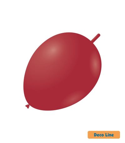 Балони линк 32см, пастел, рубинено чрвено, 50бр. DLPL11 232