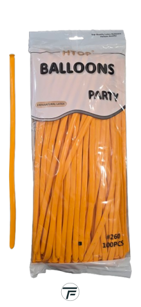 Моделиращи балони Tropic fire ПАСТЕЛ 100бр/пак. * D4, тъмно жълто ST15