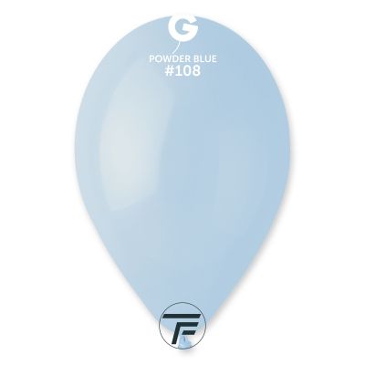 Балони пастел Gemar - Пудрено синьо / Powder Blue, 26см, 100бр., G90 108