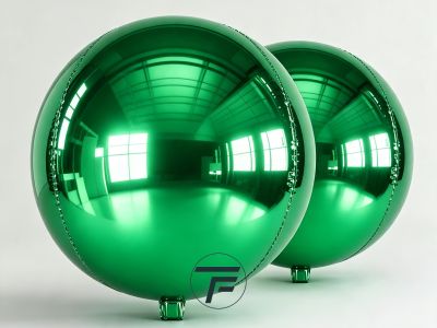 4D фолио балон сфера, 50", зелен