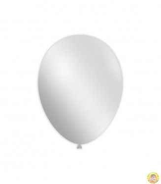 Балони металик- бяло, 25см, 100бр.