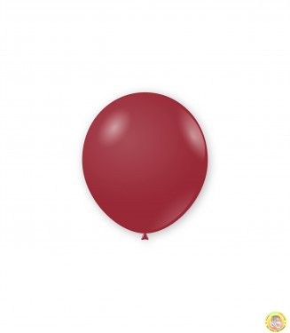 Малки кръгли балони пастел - бордо, 12см, 100бр., A50 71