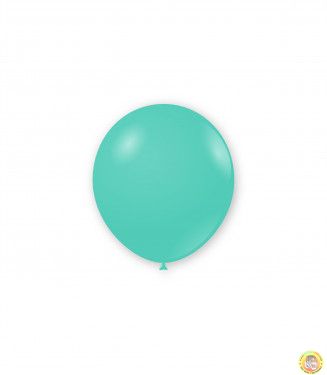 Малки кръгли балони пастел- аквамарин, 12см, 100бр.