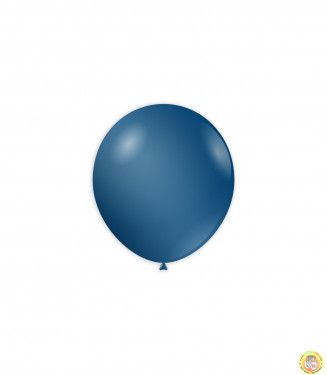 Малки кръгли балони металик - синьо, 12см, 100бр., AM50 54