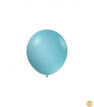 Малки кръгли балони металик - светло синьо, 13см, 100бр., AM50 80