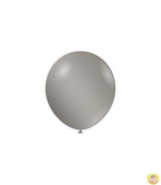 Малки кръгли балони металик - сребърно, 12см, 100бр., AM50 68