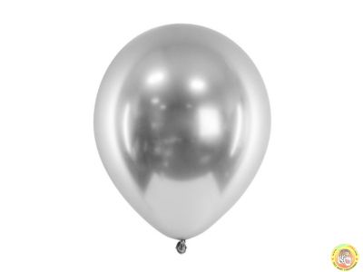 Хром балони, сребро, 33см -10 бр./пак.