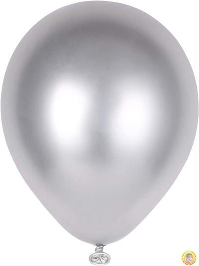 Малки кръгли балони хром - сребро, 13см, 100бр., AС50 89