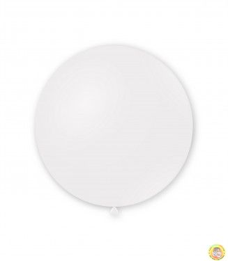 Балон латекс пастел, гигант - бял, 55см, G180 10