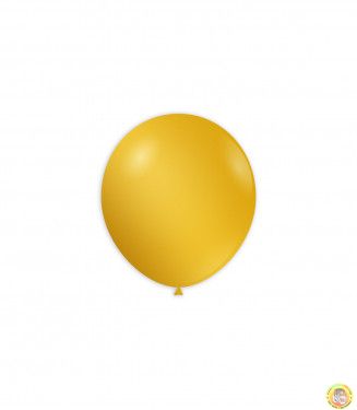 Малки кръгли балони металик - жълто, 13см, 100бр., AM50 64