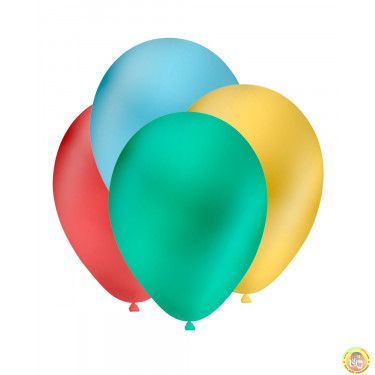 Балони металик - микс цветове, 30см, 10 бр., GM110 микс