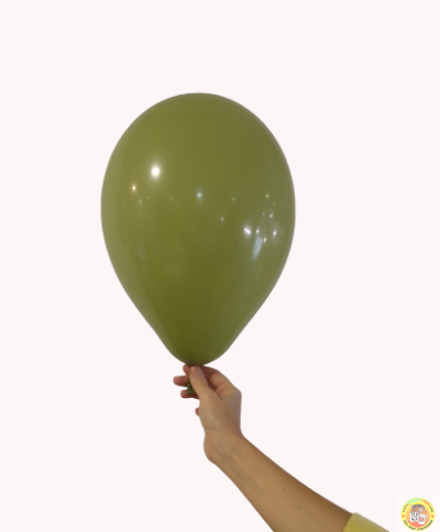 Балони пастел - маслинено зелено, 30см, 100 бр., G110  98