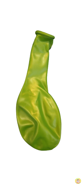 Малки кръгли балони металик - лимоново зелен, 13см, 100бр., AM50 77