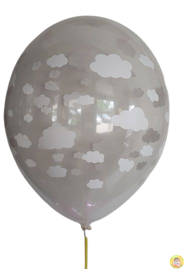 Балони пастел Облачета прозрачни - 40см, 10бр.