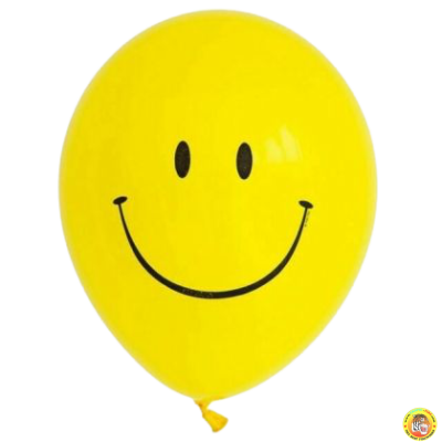 Балони Усмивка, 30см, 10бр., жълти