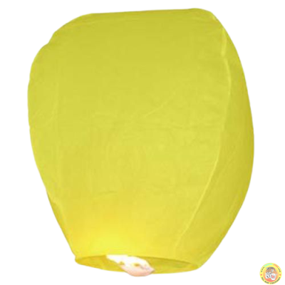 Голям ЕКО хартиен фенер - жълт